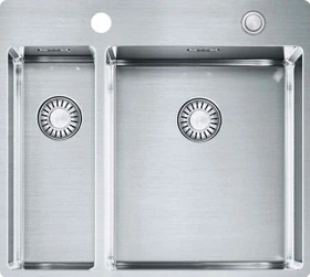 Franke Box BXX 260-36-16 A Einbau Becken rechts mit Ablauffernbedienung edelstahl