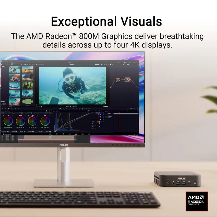 ASUS ExpertCenter PN55-S50010NL, Ryzen AI 5 430, 16GB RAM, 512GB SSD