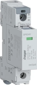 Hager Überspannungsableiter 1P T2 TNC Uc 275V In 20kA Imax 40kA