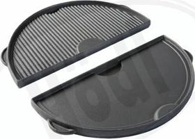 Big Green Egg Halbrunde Gusseisen-Grillplatte für Big Green Egg XLarge