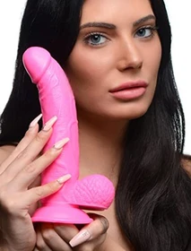 XR Brands POP Dildo with Balls 19cm rosa