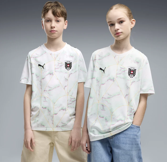 Puma FIFA WM 2026 Österreich Auswärtstrikot kurzarm (Junior)
