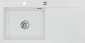 systemceram Mera 100 SL Einbau Becken links satin