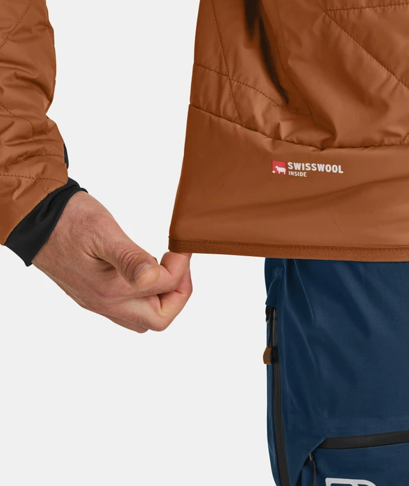 Ortovox Swisswool Piz Boé Funktionsjacke bristle brown (Herren)