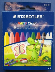 Staedtler Noris Club 2240 Wachskreide 12mm, 8 Farben