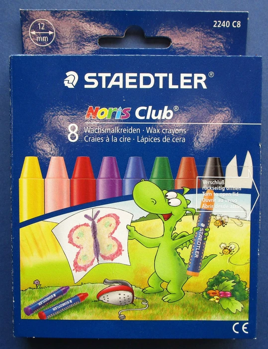 Staedtler Noris Club 2240 Wachskreide 12mm, 8 Farben