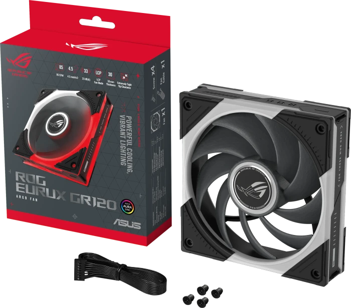 ASUS ROG Eurux GR120 ARGB, schwarz, Single Pack, 120mm