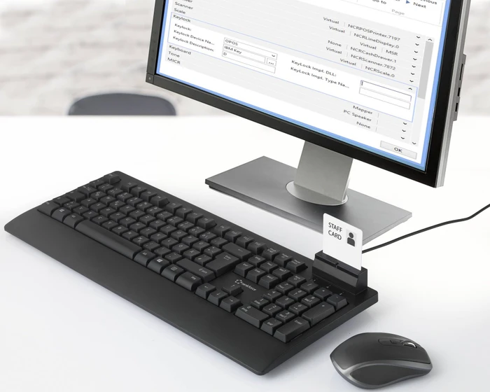 Renkforce RF-CKB-200 Tastatur mit Chipkartenleser, USB, DE
