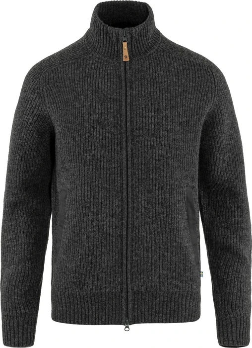 Fjällräven Övik Zip Strickjacke dark grey (Herren)