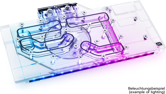 Alphacool Eisblock Aurora Acryl GPX-A AMD Radeon RX 6700XT TUF/ROG STRIX mit Backplate