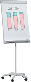 Franken Flipchart Pro Mobil, grau, 67x95cm