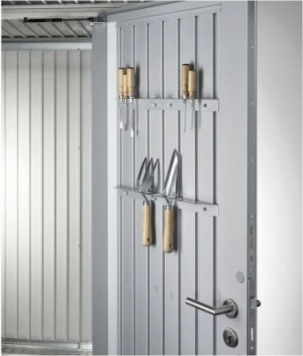 Biohort Werkzeughalter für Gerätehaus quarzgrau-metallic, 2 Stück