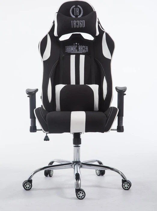 CLP Racing Limit V2 Stoff Gamingstuhl, schwarz/weiß