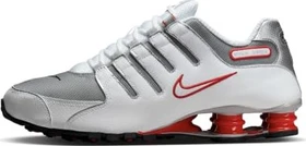 Nike Shox NZ white/sport red/cool grey/metallic silver (Herren)