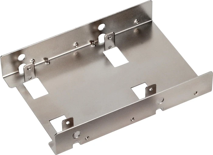 SilverStone SDP08, 3.5" Einbaurahmen, vernickelt, grau