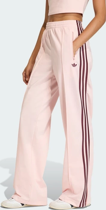 adidas Firebird Trainingshose lang sandy pink/maroon (Damen)