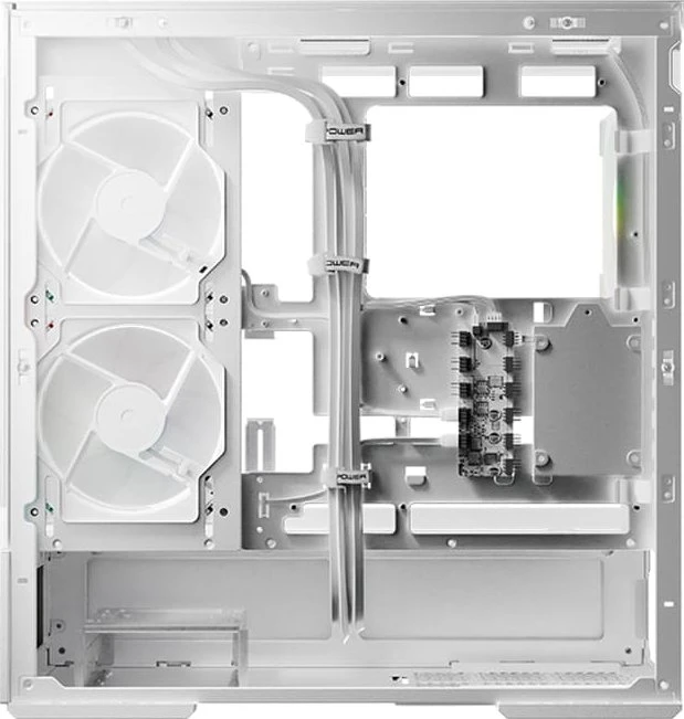LC-Power Gaming 812B Quartz Vision, weiß, Glasfenster