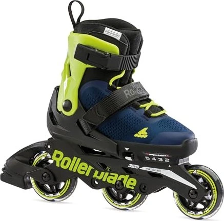 Rollerblade Microblade 3WD Inline-Skate royal blue/lime