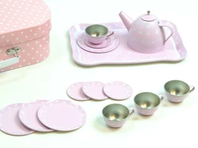 JaBaDaBaDo Café Tee-Set aus Blech mit Koffer