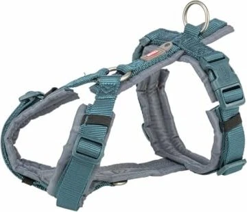Trixie Premium Trekking Geschirr, L, Petrol/Grafit