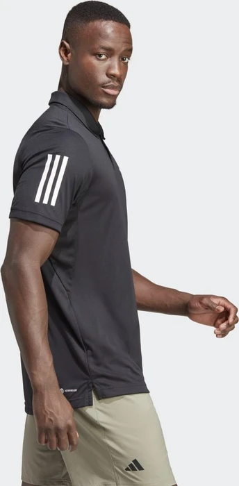 adidas Club 3-Streifen Tennis Poloshirt kurzarm schwarz (Herren)