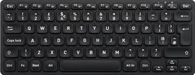 Perixx Periboard-732 Wireless Mini Keyboard, schwarz, LEDs weiß, USB, UK