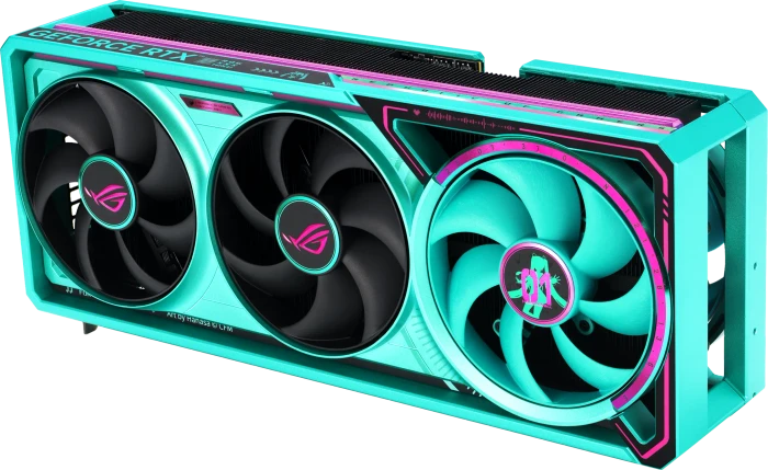 ASUS ROG Astral GeForce RTX 5080 Hatsune Miku Edition, ROG-ASTRAL-RTX5080-O16G-HATSUNE-MIKU-EDITION, 16GB GDDR7, 2x HDMI, 3x DP