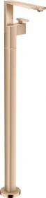 Hansgrohe AXOR Edge Einhebel-Wannenmischer bodenstehend mit Push-Open Ablaufgarnitur polished red gold