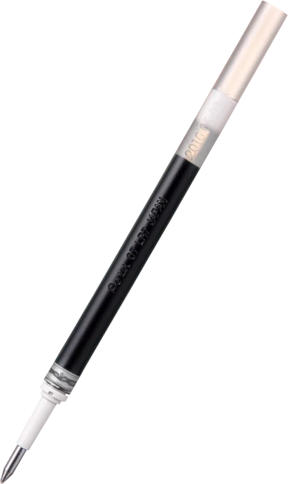 Pentel EnerGel Roller Pen LR7-AX, Tintenrollermine 0.35mm (0.7mm Ball) schwarz, 12er-Pack