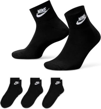 Nike Everyday Essential Ankle Socken schwarz/weiß, 3 Paare