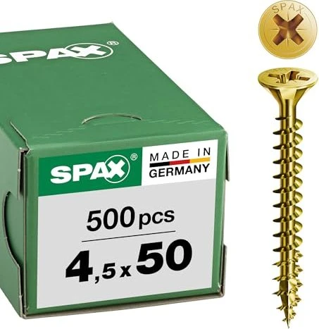 Spax YELLOX A2L 4CUT PZ2 Universalschraube, 4.5x50mm, 500 Stück