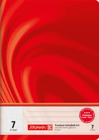 Brunnen Vivendi Schulheft, A5, Lineatur 7, rot, 32 Blatt