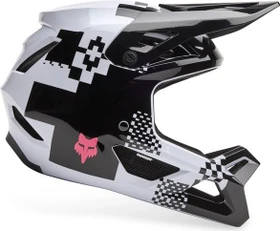Fox Racing Rampage Youth Digi Image Fullface-Kinderhelm schwarz/weiß