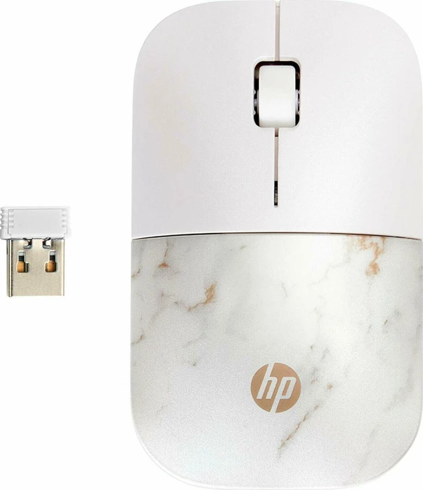 HP Z3700 Wireless Mouse Copper Marble weiß/grau, USB
