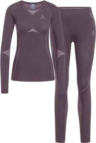 Odlo Fundamentals Performance Warm Set gray ridge (Damen)