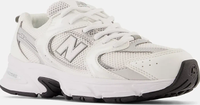 New Balance 530 white/silver metallic