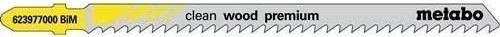 Metabo Clean Wood Premium BiM Stichsägeblatt, 74x1.25mm, 5 Stück