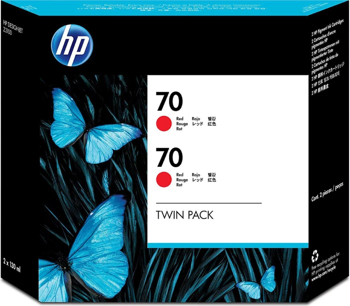 HP Tinte 70 rot, 2er-Pack