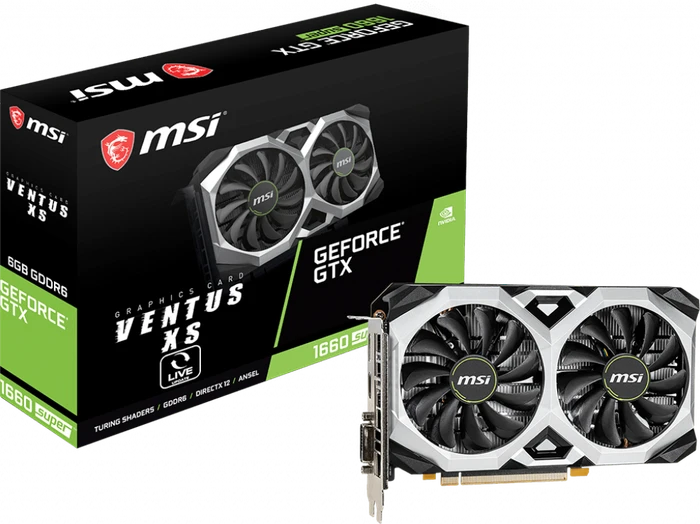 MSI GeForce GTX 1660 SUPER Ventus XS V1, 6GB GDDR6, DVI, HDMI, DP