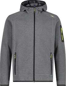 CMP Melange Knit Tech Hooded Heavy Fleece Jacke antracite/acido (Herren)