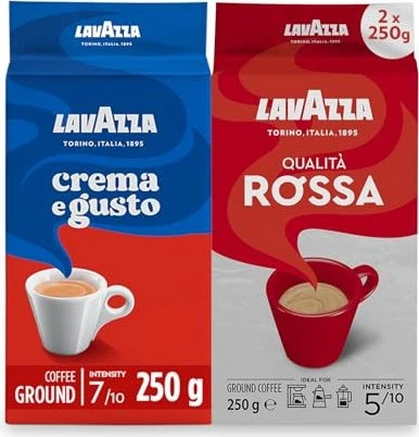 Lavazza Qualita Rossa Kaffeepulver, 500g (2x 250g)