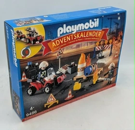 playmobil Weihnachten - Adventskalender Feuerwehreinsatz auf der Baustelle