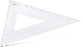 Aristo Zeichendreieck 60° 31.1cm, mit Facette, transparent
