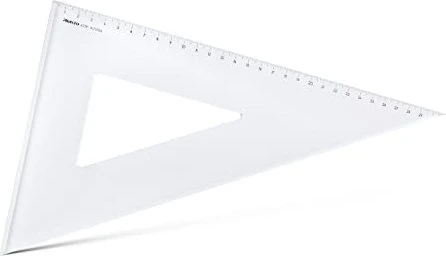 Aristo Zeichendreieck 60° 31.1cm, mit Facette, transparent