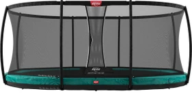 Berg Grand Champion inkl. Sicherheitsnetz Deluxe 350cm Trampolin grün