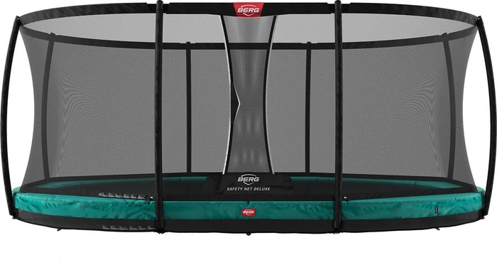 Berg Grand Champion inkl. Sicherheitsnetz Deluxe 350cm Trampolin grün