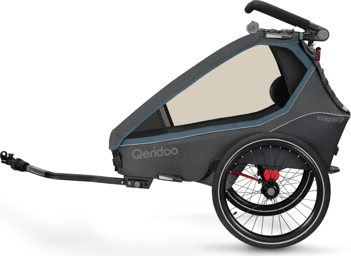Qeridoo Kidgoo 2 Fahrradanhänger navy blue (Modell 2023)