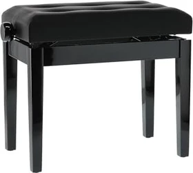 Gewa Pianobank Deluxe Kunstleder schwarz hochglanz