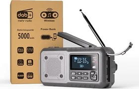 Acta Berg Kurbelradio grau