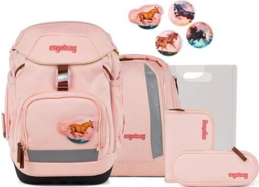 Ergobag Pack UnzähmBär 2025 Schulrucksack-Set, 6-tlg.